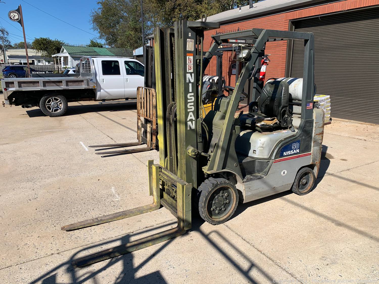 nissan 50 forklift year by serial number