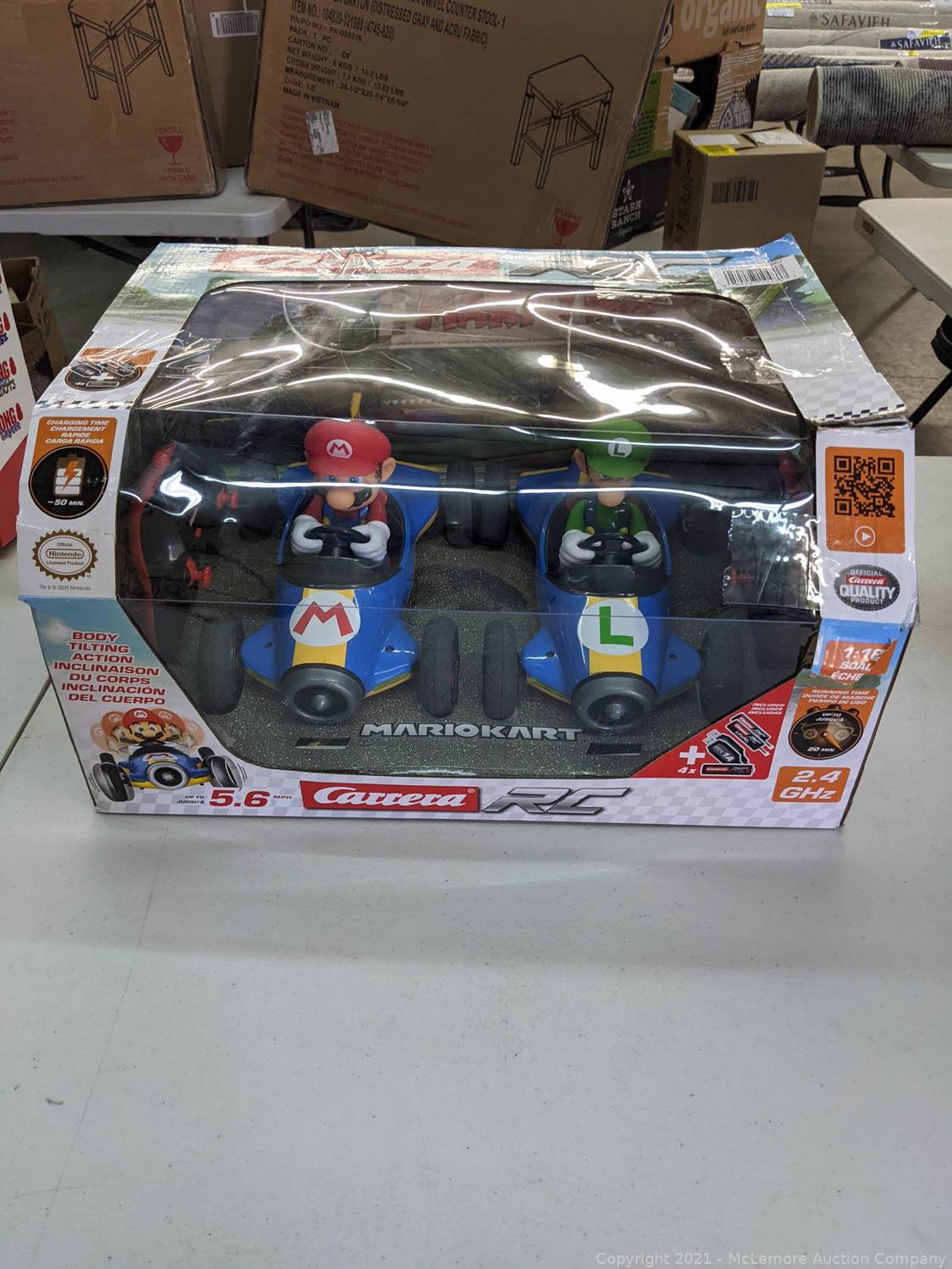 McLemore Auction Company - Auction: Telescope, Homegoods, Paper Goods,  Lighting, Sporting Goods, Outdoor and More From the Large Warehouse  Wholesale Club You Know and Love! ITEM: Carrera RC Mario Kart Quad Twin
