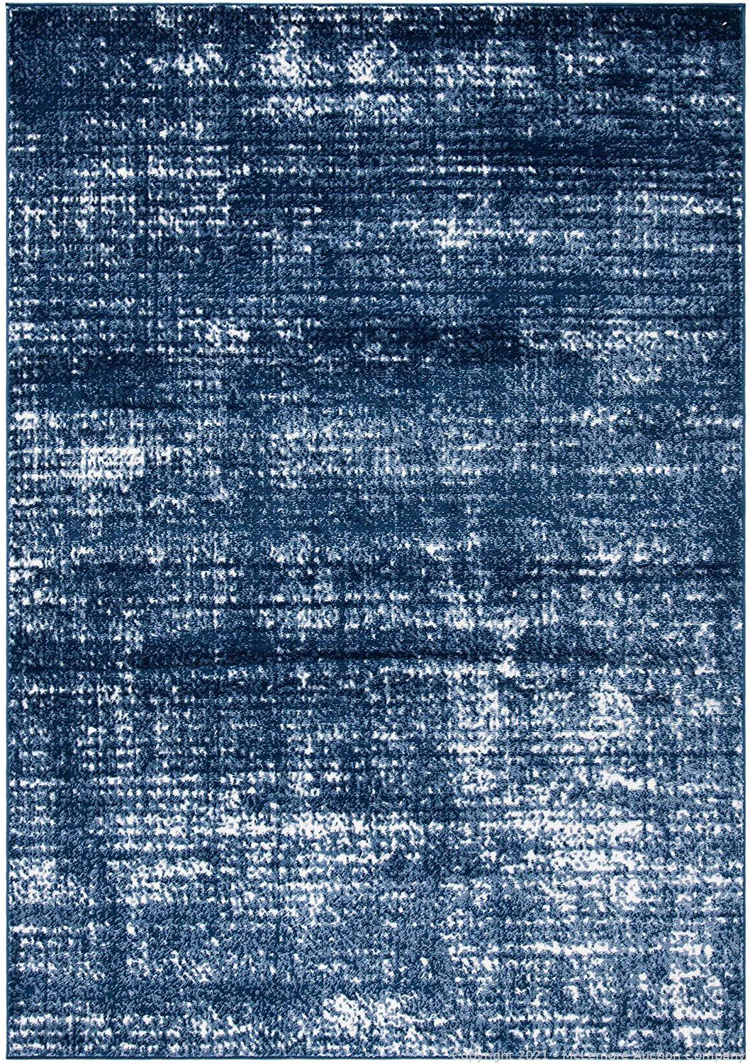 SAFAVIEH Skyler Collection SKY563N Modern Abstract Non-Shedding Living Room Bedroom Dining Home Office Area Rug 9' x 12' Ivory Navy SAFAVIEH Skyler Collection SKY563N Modern Abstract Non-Shedding Living Room Bedroom Dining Home Office Area Rug 9' x 12' Ivory Navy