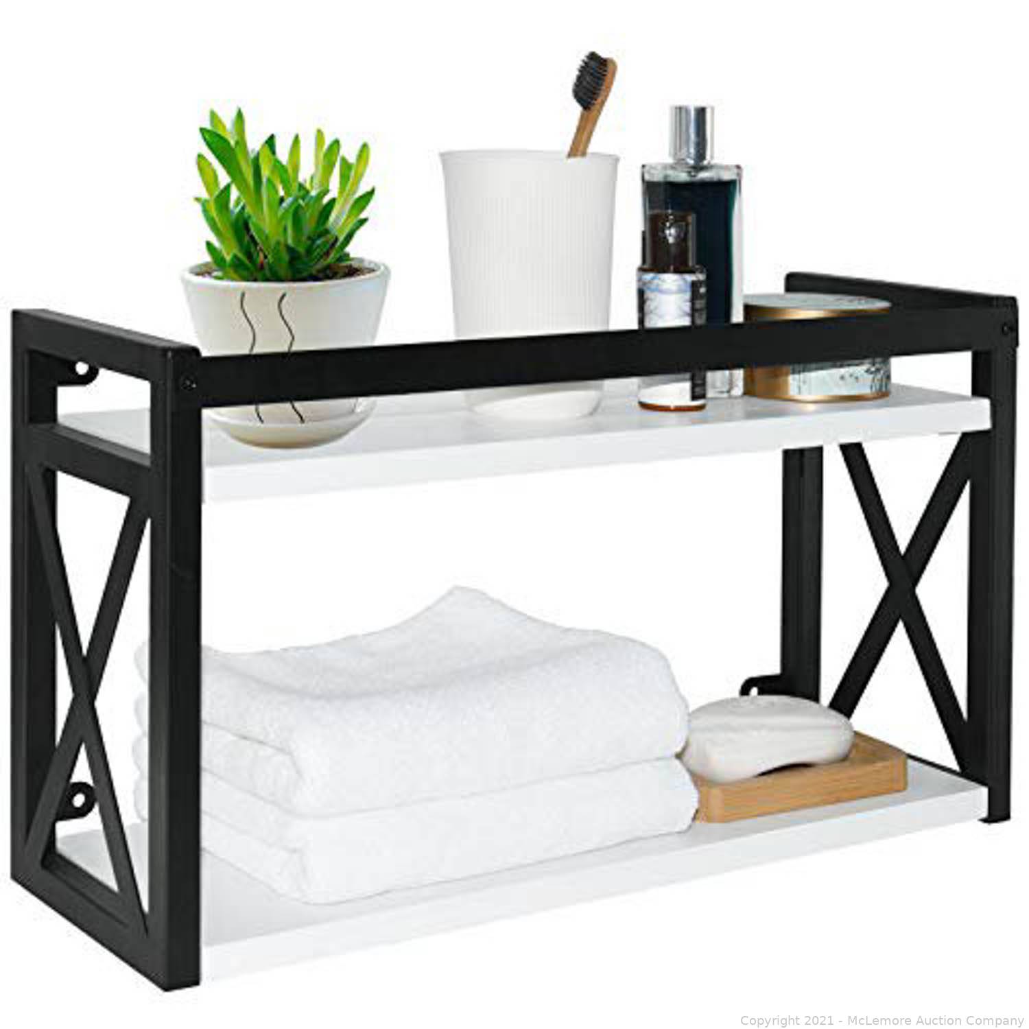 McLemore Auction Company Auction Toys, Appliances, Shelving, Storage Ottomans, Nightstands