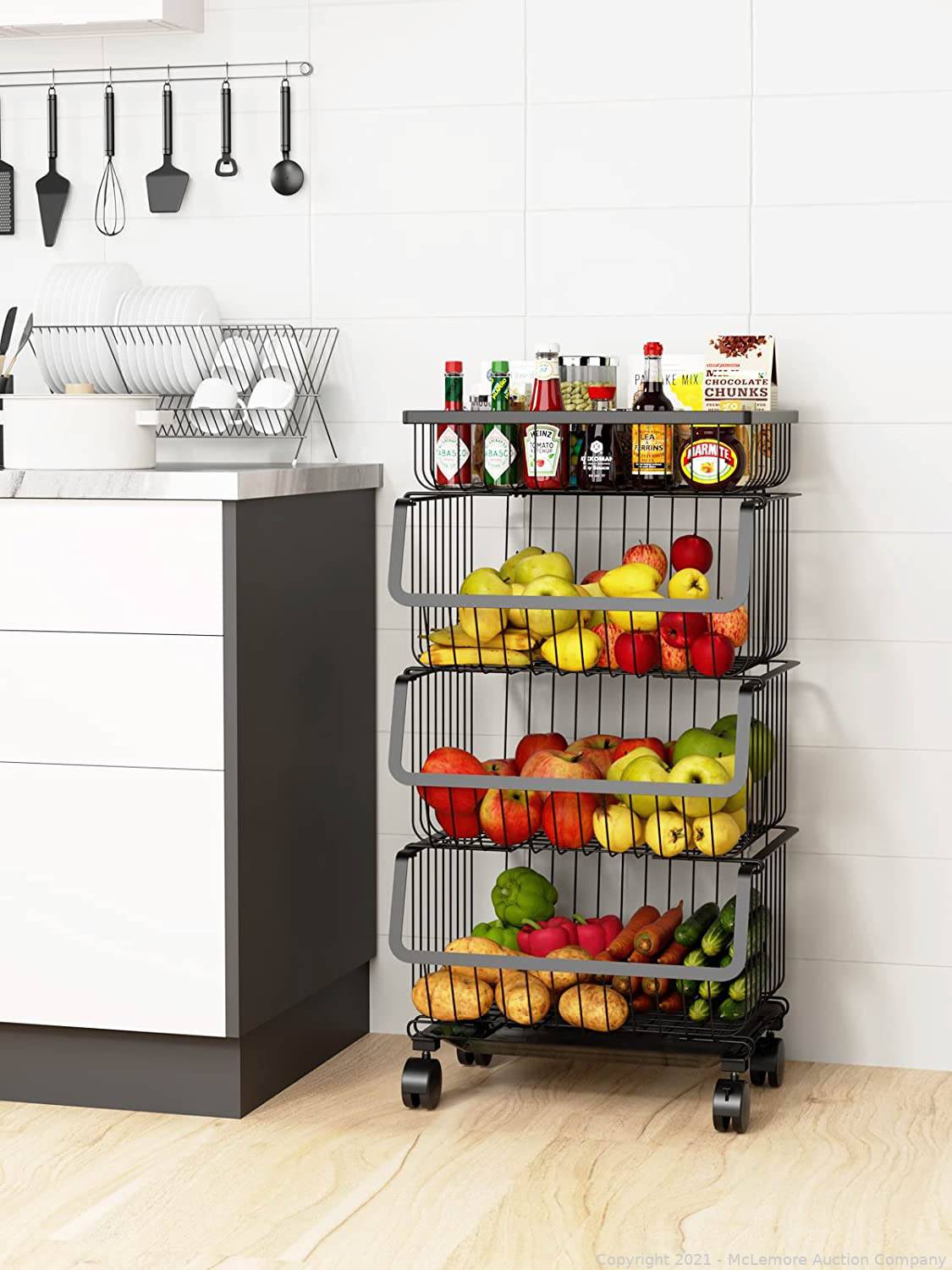 McLemore Auction Company Auction Closet Organizers, Hiking Backpacks