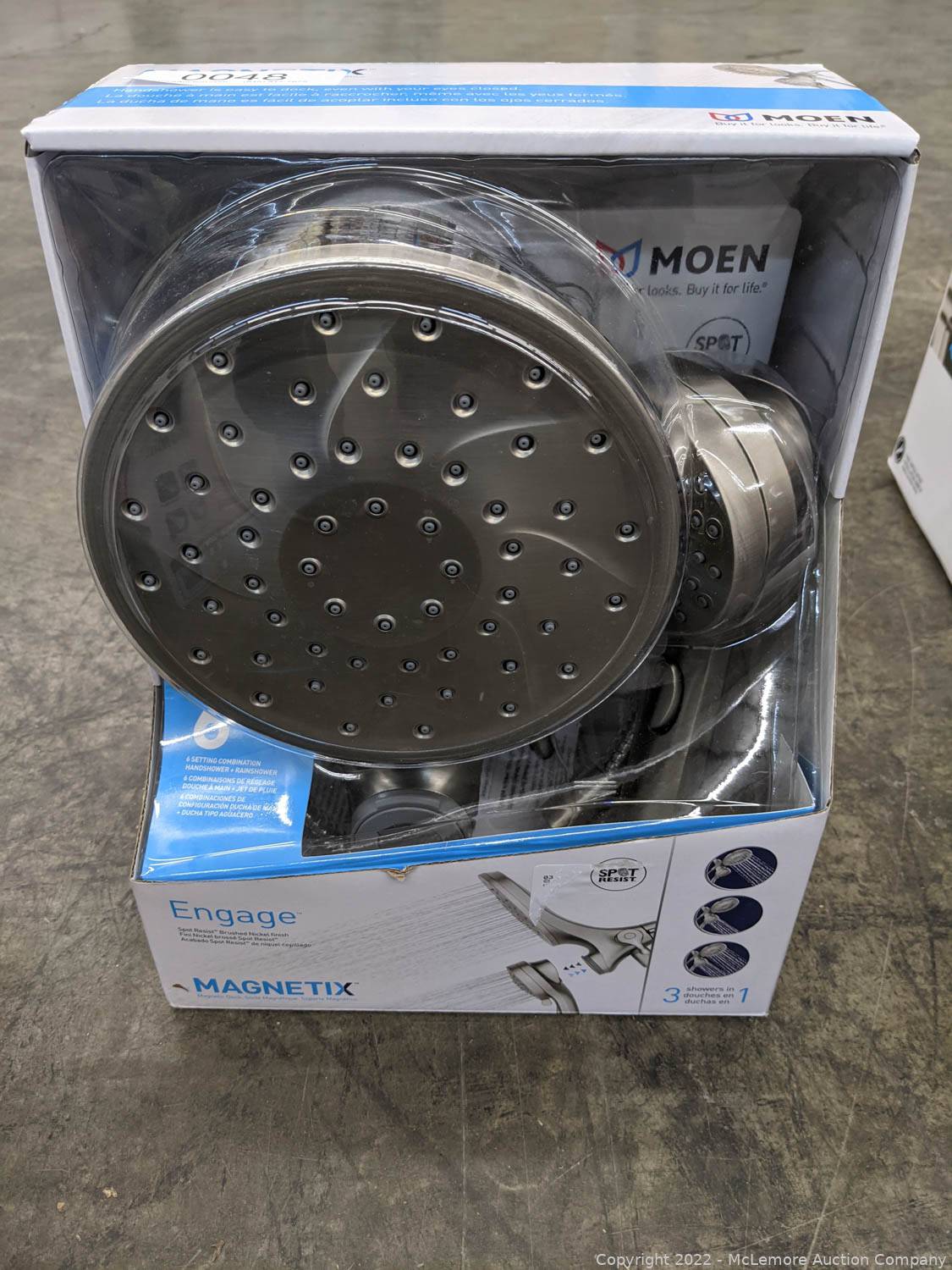 Moen Engage Magnetix Duschgarnitur – Handbrause & Regendusche Mit 6 Strahlen In Gebürstetem Nickel