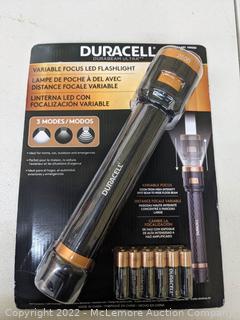Duracell 2500L Flashlight - 2500 Lumens at High Power Intensity, 200 at Lower - 3 Light Modes are High Beam, Low Beam and Emergency Strobe Beam - See Link! -  (New)