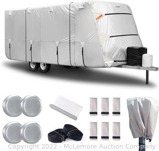  Travel Trailer RV Camper Covers Gray  27 x  8.75 x 9 Feet