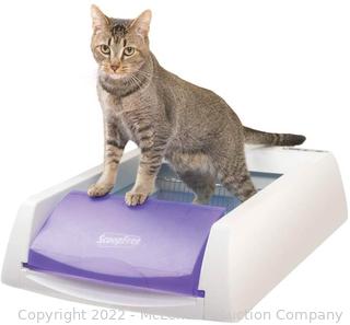 PetSafe ScoopFree Original Automatic Self-Cleaning Cat Litter Boxes - Purple or Taupe - Ultra with Health Counter - Includes Disposable Litter Tray with 4.5...