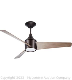 Riptide 52 inch Oil Rubbed Bronze with Aged Oak Blades Indoor/Outdoor Ceiling Fan