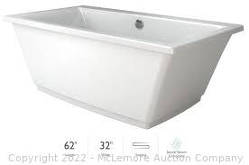 Jacuzzi HEF6232BCXXXW Fia 62" Acrylic Bathtub