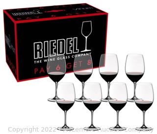 Riedel Vinum Bordeaux/Merlot/Cabernet Wine Glasses Wine Glasses 8 Piece Value Set - MSRP $195(NEW IN BOX)
