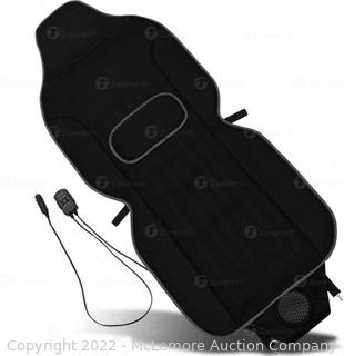 Zone Tech 3-in-1 Car Seat Cushion - Black 12V Automotive Adjustable Temperature Comfortable Cooling, Heating, Massaging Car Seat Cushion