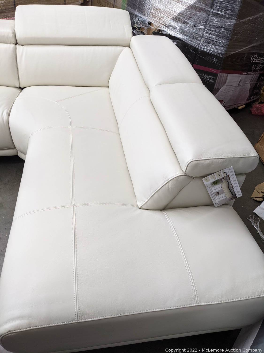 angeline leather power reclining sectional