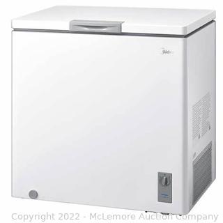 Midea 7.0 cu ft Convertible Chest Freezer with Interior LED Light - Convertable between Freezer and Refrigerator - 2 Wire Storage Baskets, and Interior LED - Store Display, Tested Working - Shows slight wear marks from shipping- $299 - SEE LINK (See Description)