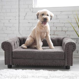 La-Z-Boy Newton Dog Sofa - LUXURY for your dog! - Removable washable cover, storage pocket on back of sofa, includes bone shaped pillow! -40.98" x 28.5" x 14.5" - NEW - $219 - SEE LINK (New)