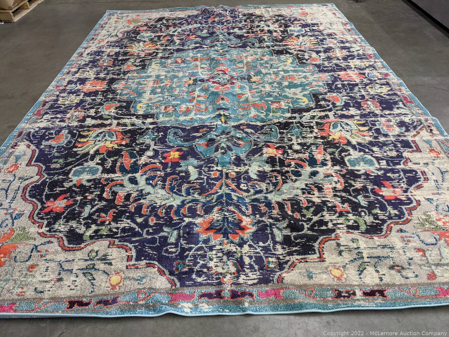 Teal SAFAVIEH Madison Collection MAD447Z Boho Chic Medallion Distressed Non-Shedding Living Room Bedroom Dining Home Office Area Rug 9' x 12' Black