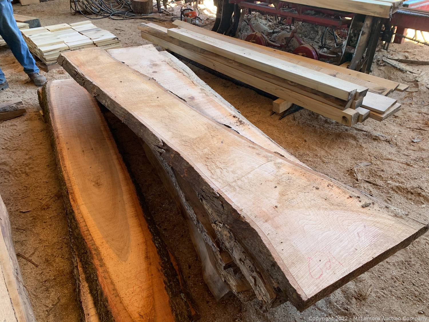 McLemore Auction Company Auction Hardwood Lumber and Live Edge Slabs in Liberty, TN ITEM 16