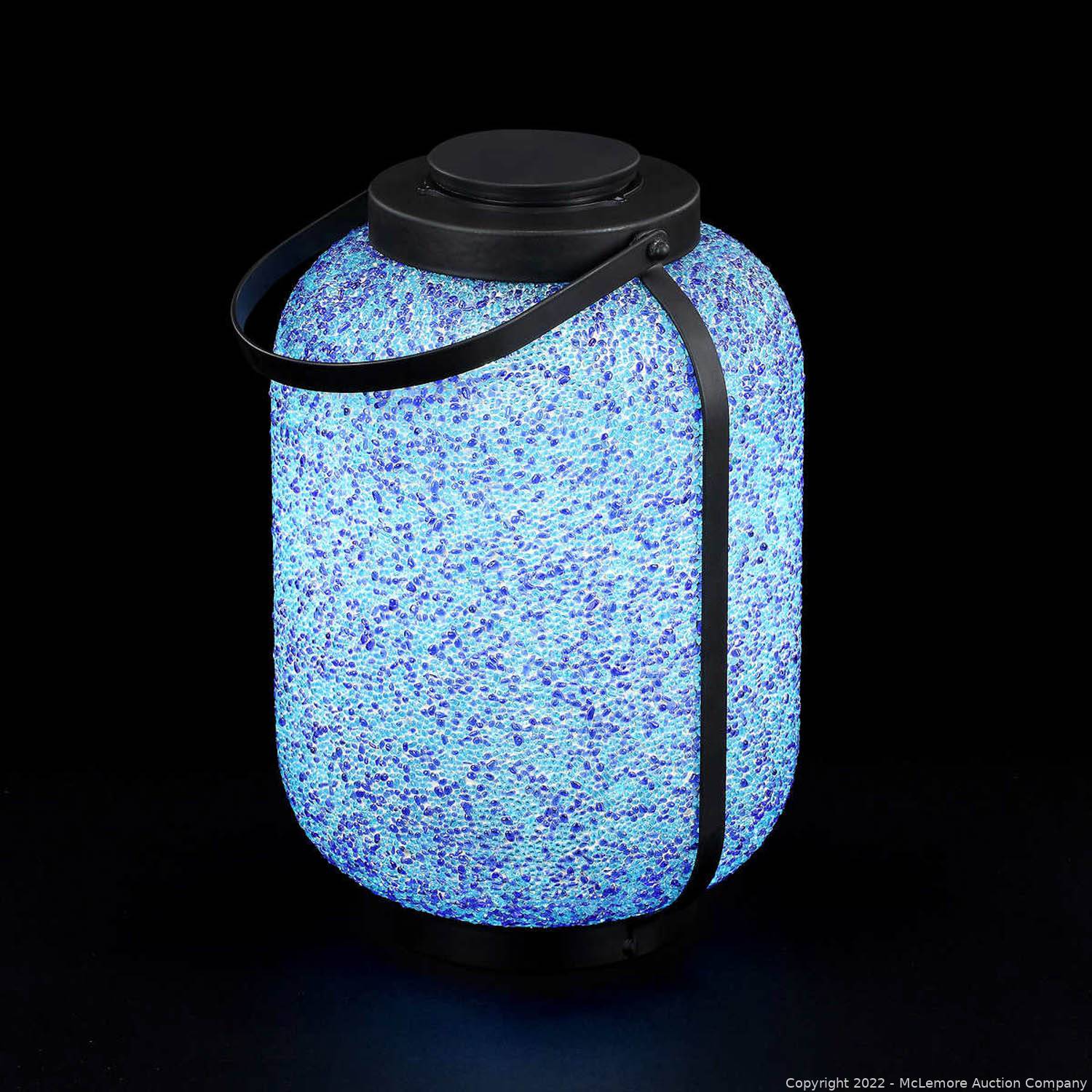 Ocean Mosaics Wine Bottle Lanterns (Set of 4)