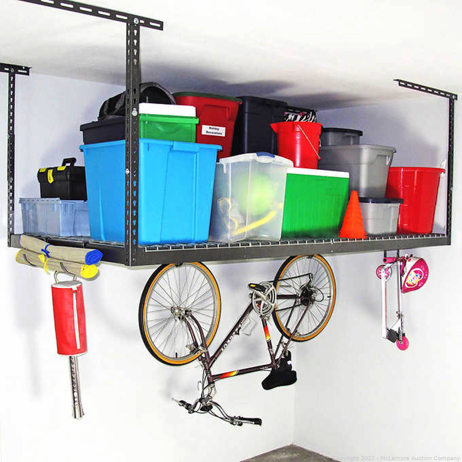 SafeRacks 4 ft. x 8 ft. Overhead Garage Storage Rack and