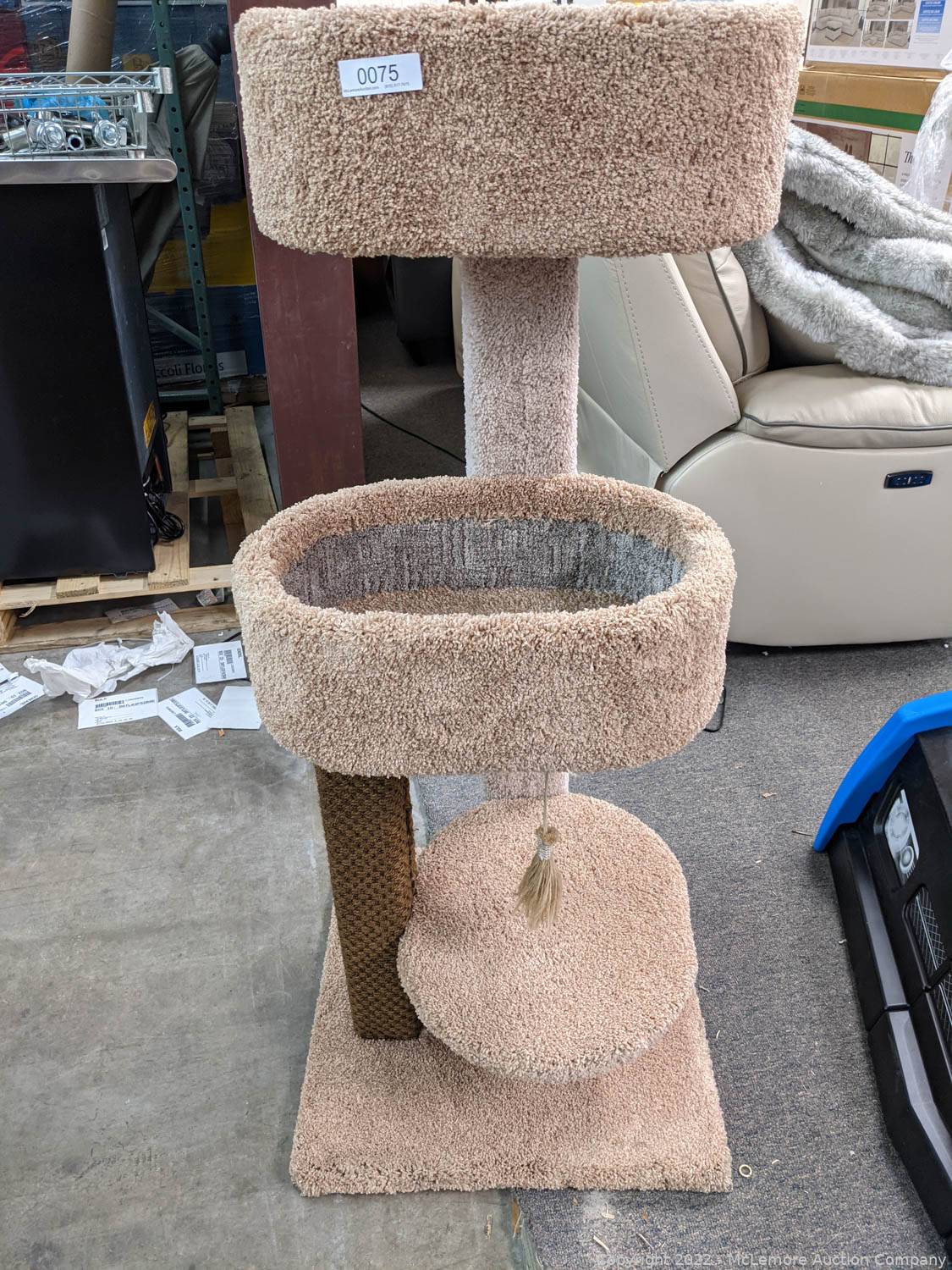 McLemore Auction Company Auction Power Reclining Fabric Sectionals