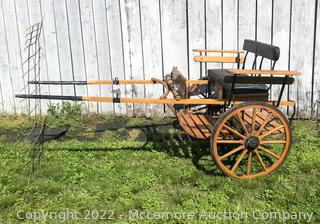 Solid Oak Meadow Brook Miniature Show Cart