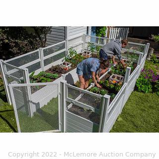 Brand New Sealed in Box - Vita 8'X12' Keyhole Garden Bed - mfg # BP17125 - Garden Bed: 144 in. L x 97 in. W x 22 in H - Enclosure helps keep out animals and helps climbing Plants - $1279 - SEE LINK (New)