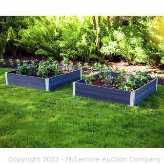 NEW Sealed - Vita Urbana Raised Garden Bed 2-Pack 4’x4’x11” mfg #  - VT17615 - Modular - Connect together if you want - Tool free Assembly - $159 (New)