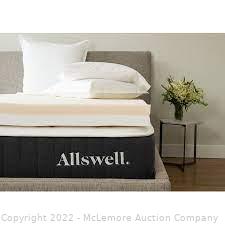 Allswell 4" Memory Foam Mattress Topper Infused with Copper Gel, Full