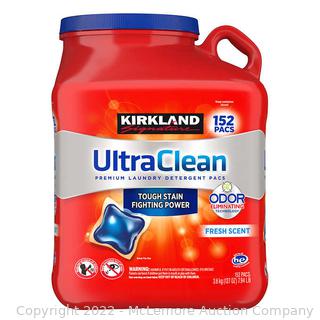Kirkland Signature Ultra Clean HE Laundry Detergent Pacs, 152-count (New)