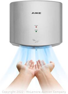 AIKE AK2630 - Compact high-speed automatic hand dryer 110 V 1400 W, silver color 