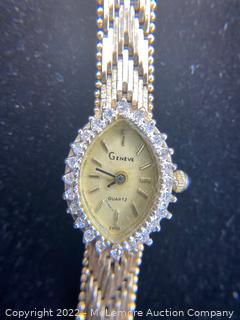 14K Gold Geneva Quartz Watch
