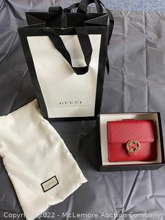 Gucci Red Leather wallet