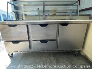 Beverage-Air Stainless Steel Refrigerated Sandwich Prep Table