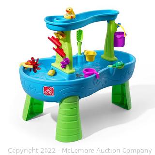 Step2 Double Showers Splash Water Table - Perfect for Toddlers in the Summertime!  (New - Open Box) - Contents pictured