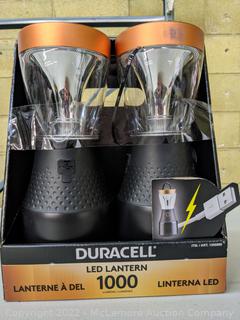 Duracell 1000 Lumen Lantern 2 pack - 4 modes - Waterproof - 1000 Lumens - See Link! (New - Open Box)