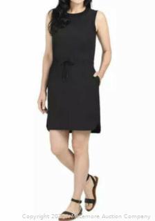 NEW - Women's Hilary Radley Dress Sleeveless Pockets Lightweight Stretch Tunic - Black - Size: XX-Large (New)