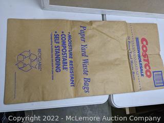 Costco Paper Yard Waste Bags, 30 Gallon - 20 ct (New - Open Box)