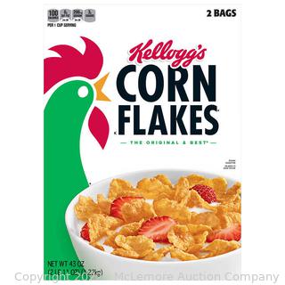 Kellogg's Corn Flakes Cereal, 43 oz (New)