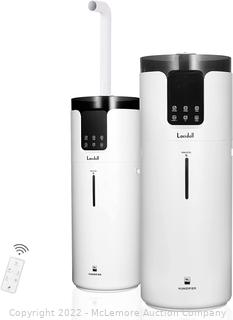 Lacidoll 4.2 Gal Tower Humidifiers for Large Room whole house 1000 sq. ft, 16L Top Fill Cool Mist Ultrasonic Humidifier Quiet 1000mL/h Output with 360° Mist Tube for Home Office Workshop Greenhouse, School,White