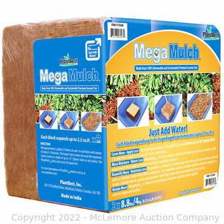 MegaMulch Expanding Coconut Coir - Natural and Renewable - Compressed and Lightweight - See Link! -  (New)