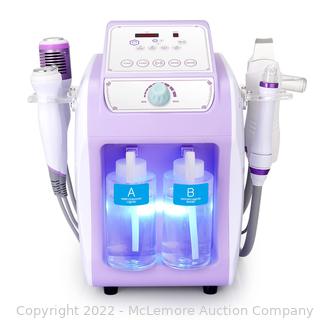 Hydra-Facial Machine 6 In 1 By UNOISETION - Multifunctional Hydrogen Oxygen Facial Machine Microcurrent Hot Cold Skin Care Hydra-Dermabrasion Facial Microdermabrasion Beauty Machine Blackhead Removal. Parts Unverified