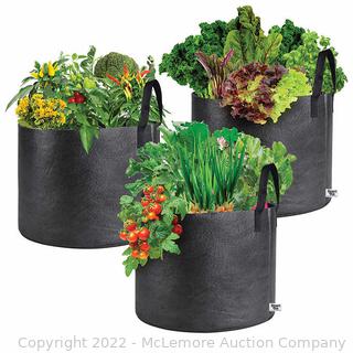 Smart Pot 15 Gallon Fabric Planter, 3-pack - BPA-free and Lead-free, Safe for Organic Growing - Naturally Air Prunes Roots Creating a Healthy Fibrous Root Structure - $29 on Costco - See Link! -  (New)