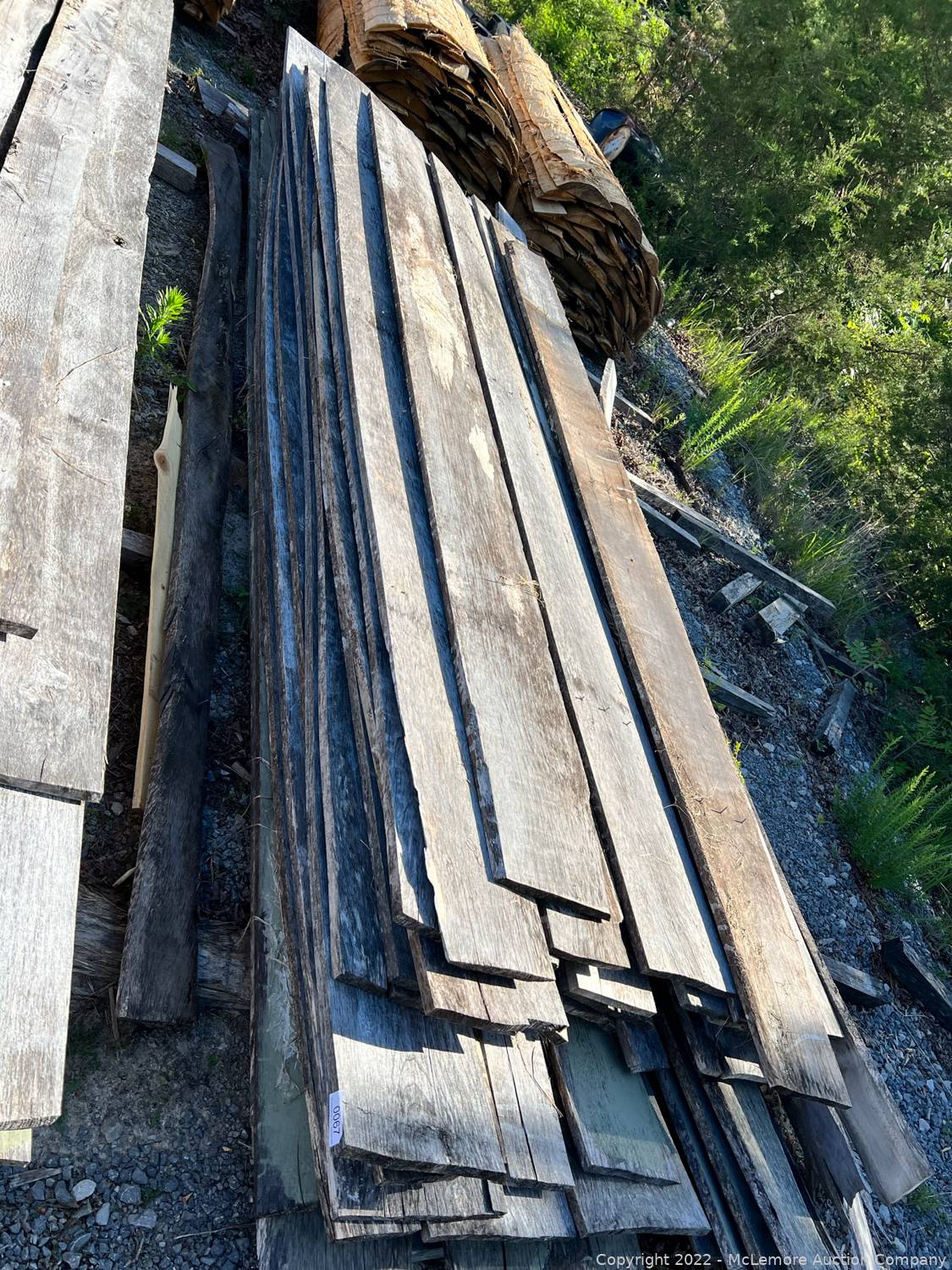 McLemore Auction Company Auction Surplus Lumber, Finished Mouldings, Live Edge Slabs, Utility