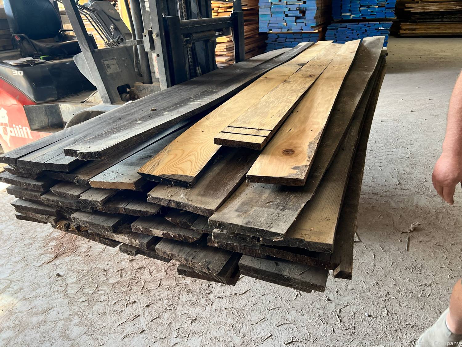 McLemore Auction Company Auction Surplus Lumber, Finished Mouldings, Live Edge Slabs, Utility