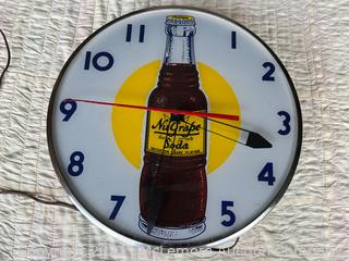 Nugrape Soda Clock.  Rare!!!