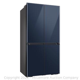New Factory Sealed - **104  -  5 star reviews on Best Buy! - mfg # RF23A967541 - Samsung - Bespoke 23 cu. ft. 4-Door Flex French Door Counter Depth Refrigerator with WiFi and Customizable Panel Colors - Navy glass - $3099 at Best Buy - SEE LINK! (New)