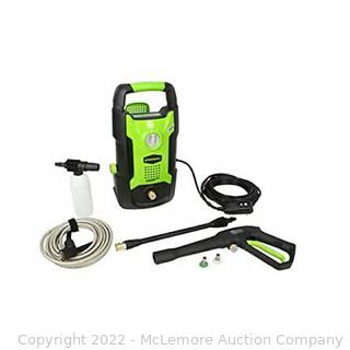 Greenworks 1600 PSI 1.2 GPM Pressure Washer Upright Hand-Carry
