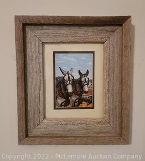 "Pete & Doc" Print by C.W. Vittitow in Rustic Wooden Frame