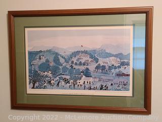 Framed Limited Edition Print "The Battle of Bennington" by Grandma Moses