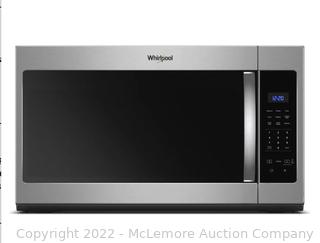 Whirpool 1.7 Cu. Ft. Stainless Steel Over-The-Range Microwave Hood Combination With Electronic Touch Controls MSRP $399  APPEARS NEW IN BOX