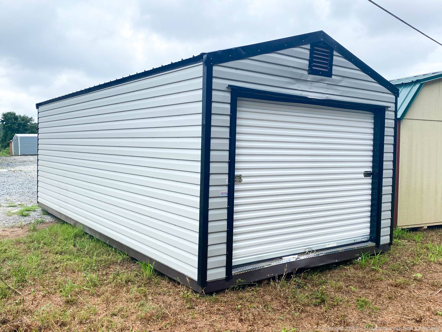 McLemore Auction Company Auction 55 Portable Storage Sheds Near