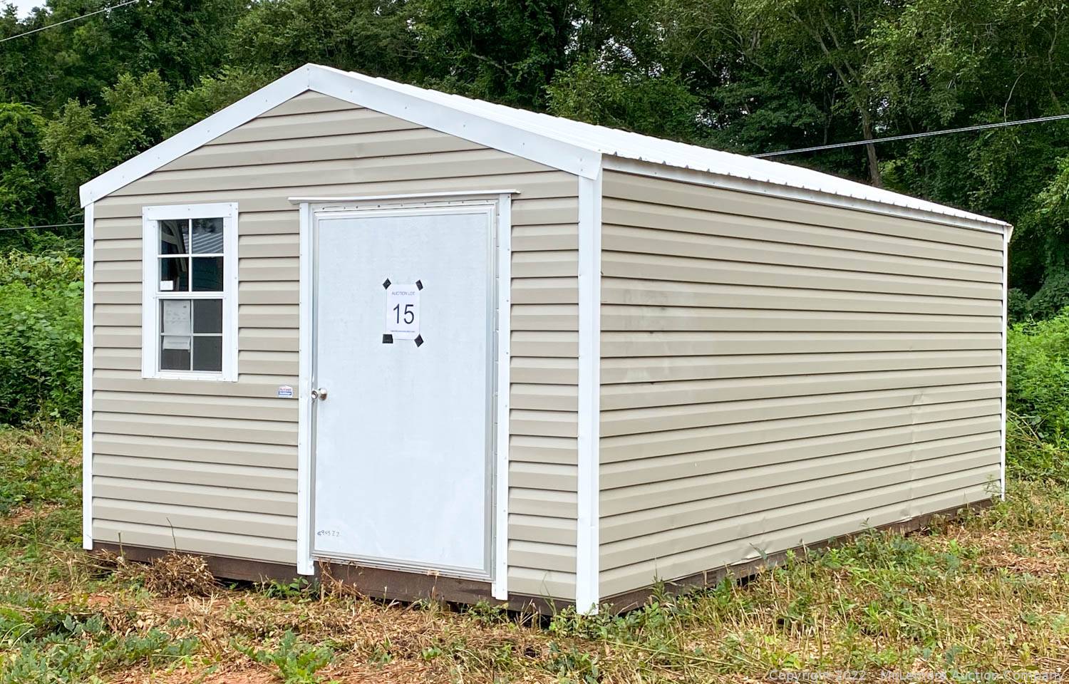 McLemore Auction Company Auction 55 Portable Storage Sheds Near
