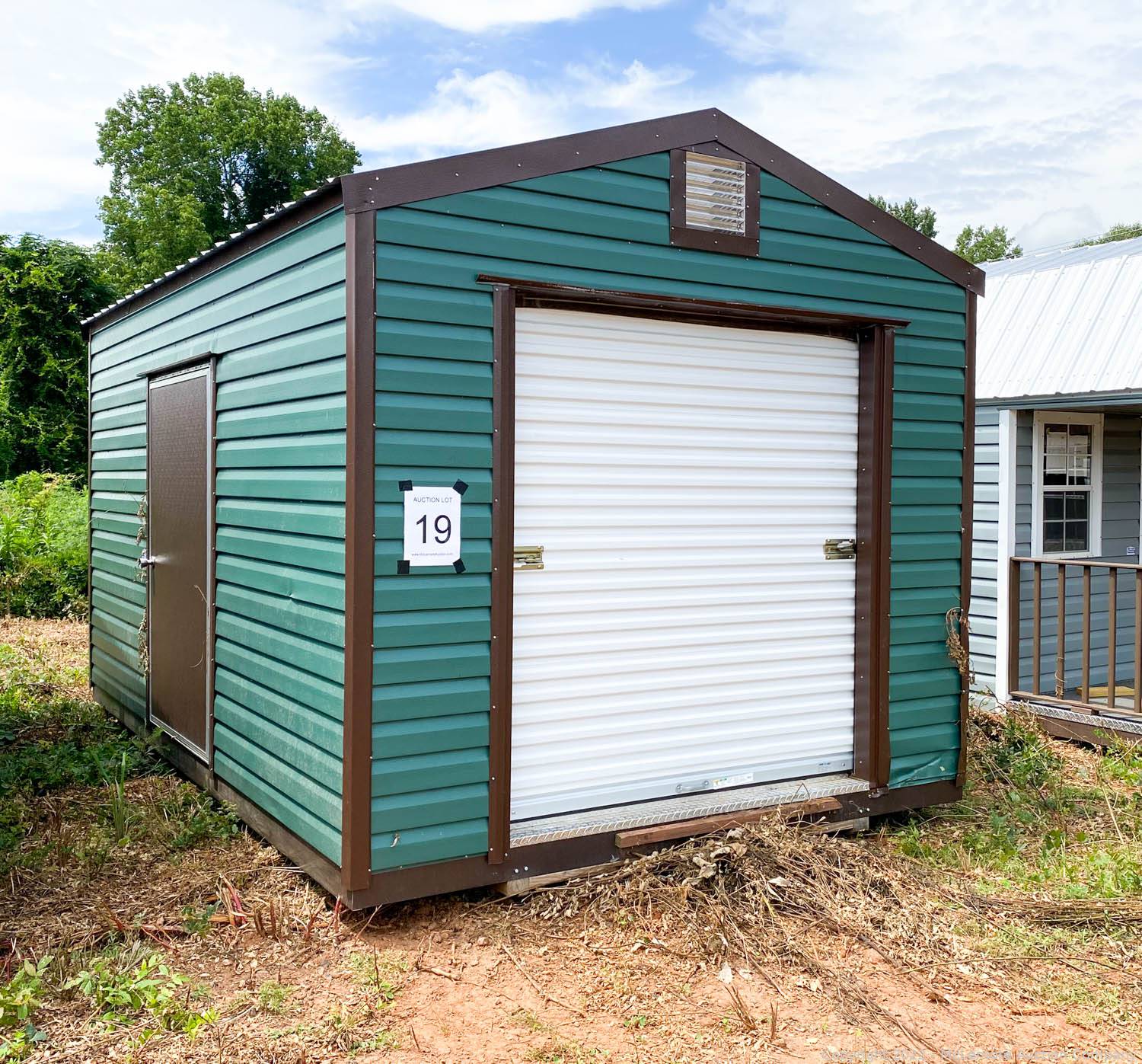 McLemore Auction Company Auction 55 Portable Storage Sheds Near